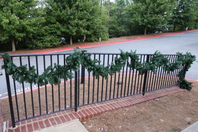 Garland on Fence