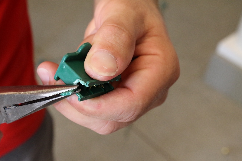 Removing back of Connector