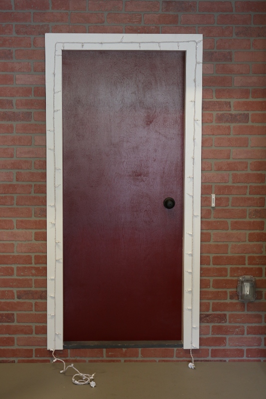 Mini Lights on Door